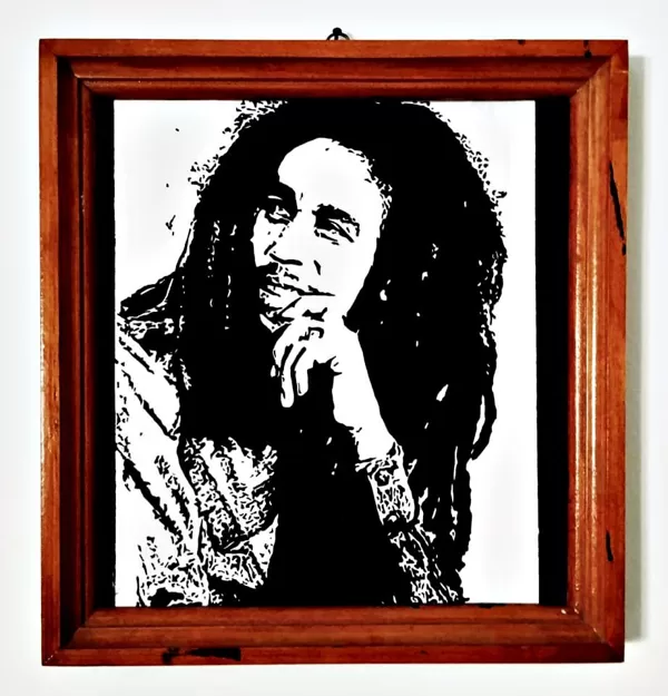 Bob (tű és alkoholosfilc, méret: 30cm x 30cm)