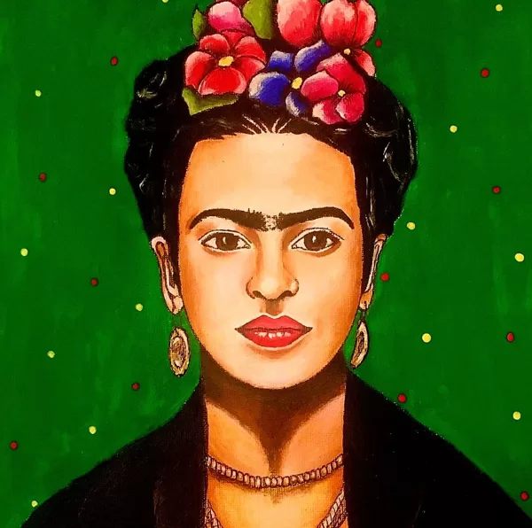 Frida (akrilfestmény, vászonra, 60cm x 40 cm)