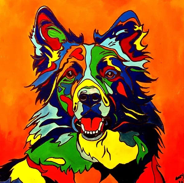 Chester (akrilfestmény, vászonra, 30cm x 30 cm)